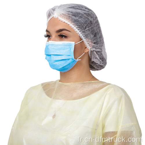 Utilisation hospitalière BFE99% 3 couches de masque chirurgical médical